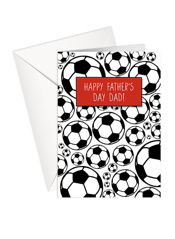 

Share The Love P152 Happy Father's Day Dad Greeting Card, Red