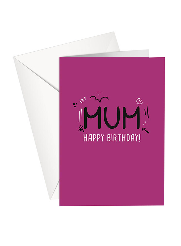 

Share The Love P200 Happy Birthday! Mum Greeting Card, Purple