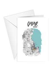 Share The Love P174 Qatar Greeting Card, Multicolour