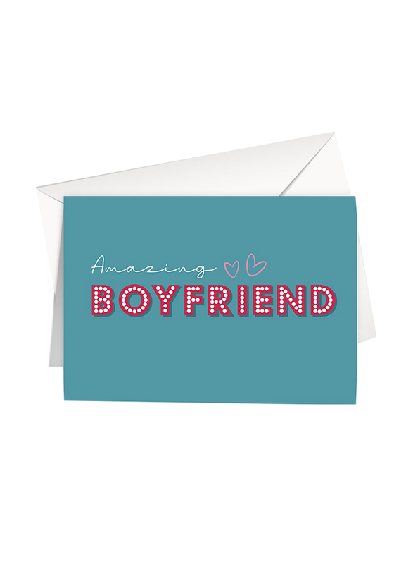 Share The Love L37 Love Amazing Boyfriend Greeting Card, Blue