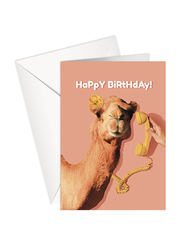 Share The Love Happy Birthday Greeting Cards, Camel, A5 Size, Multicolour