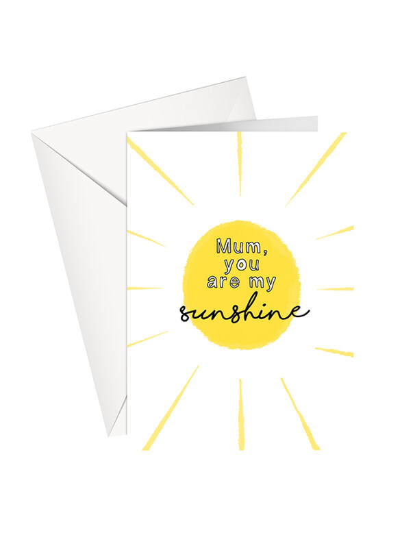 

Share The Love for Mum, You Are My Sunshine Greeting Card, Multicolour