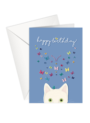 Share The Love Happy Birthday Greeting Cards Catterfly, Blue