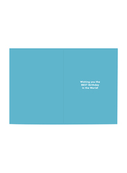 Share The Love World 101 Happy Birthday Printed Greeting Card with Envelope, Multicolour