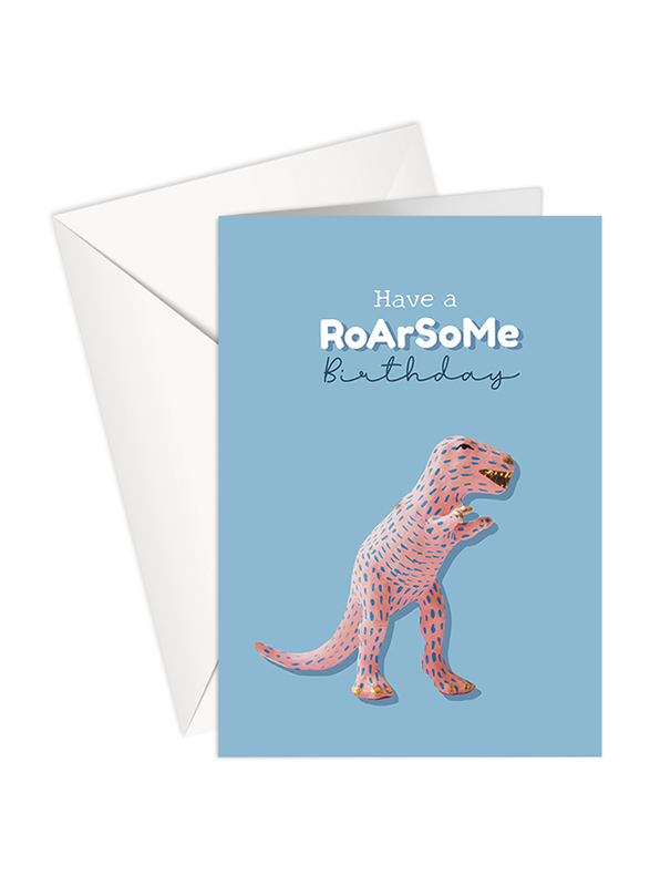 Share The Love Happy Birthday Greeting Cards, Have a Roarsome Birthday , Blue