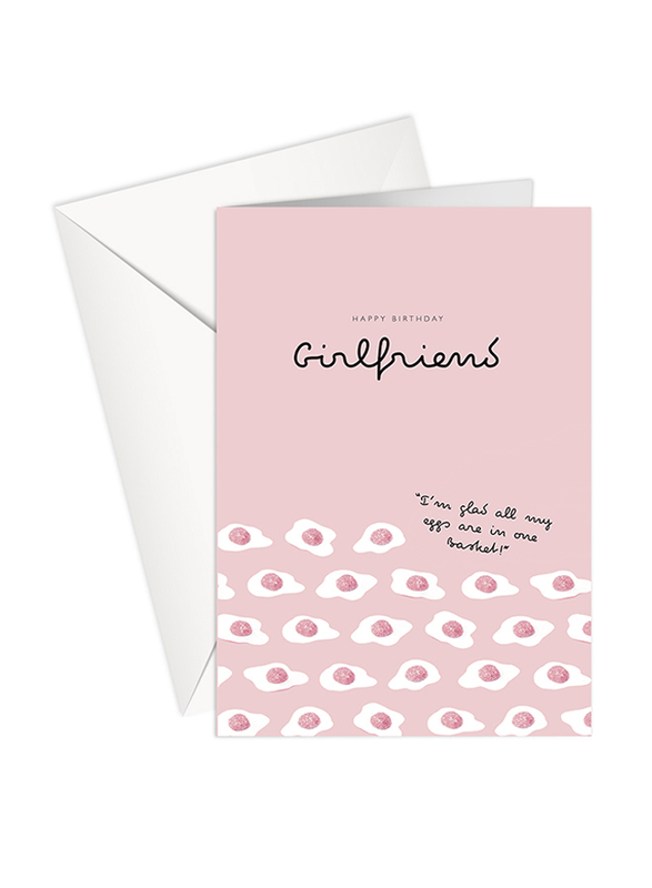 Share The Love Happy Birthday Greeting Cards, Girl Friend , Pink
