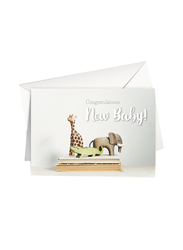 Share The Love L30 New Baby Congratulations Printed Greeting Card with Envelope, Multicolour