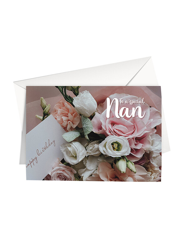 

Share The Love L18 Happy Birthday to a Special Nan Printed Greeting Card with Envelope, Multicolour