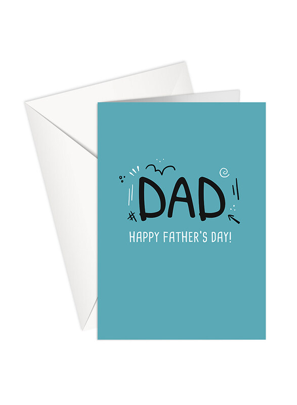 

Share The Love P166 Dad Happy Father's Day! Greeting Card, Blue