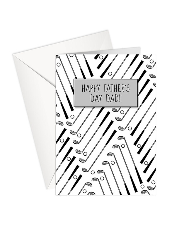 

Share The Love P159 Happy Father's Day Greeting Card, White/Black