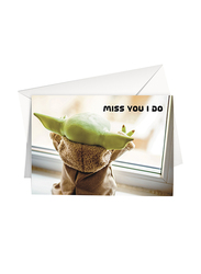 Share The Love L29 Miss You Do Printed Greeting Card with Envelope, Multicolour