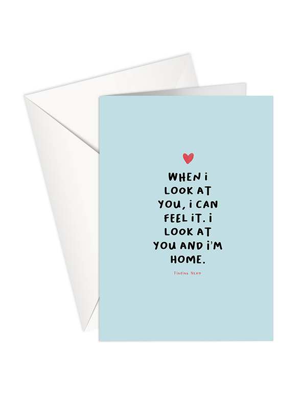 Share The Love P149 General Movie Quote Finding Nemo Love Printed Greeting Card with Envelope, Multicolour