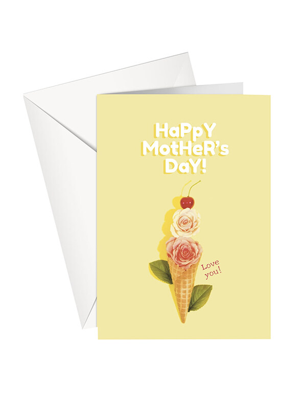 

Share The Love for Mum Happy Mother's Day Love You! Flower Cone Greeting Card, Multicolour