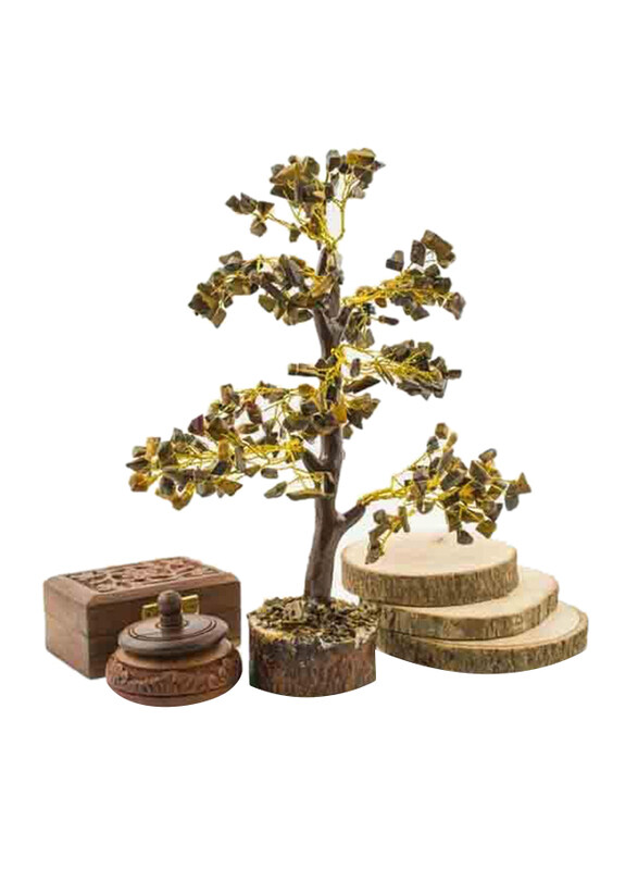 

Generic 300-Chips Tiger Eye Tree, Brown
