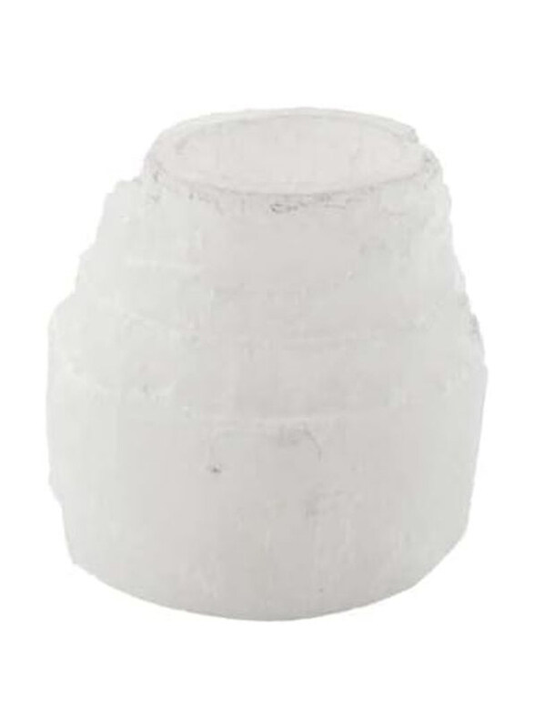 

Yanaah Selenite Small Tower Candle Holder, White