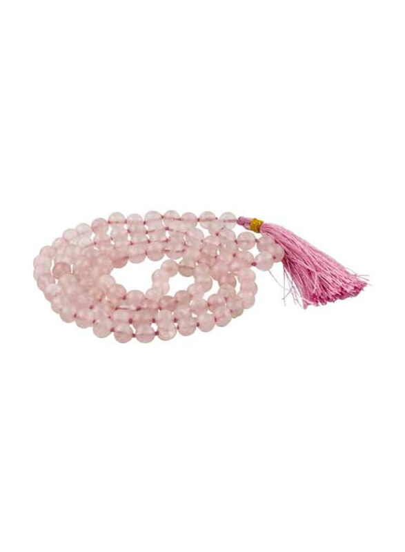 

Generic Quartz Prayer Beads, 108 Beads, Rose