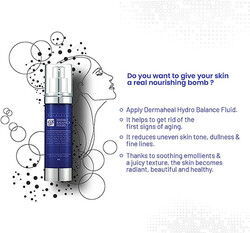 Dermaheal Hydro Balance Fluid (50 g) Moisturizer to Hydrate & Smooth Extra-Dry Skin, Oil-Free, Fragrance-Free, Skin with Energy