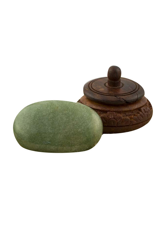 

Generic Palm Stone Jade, 3 Inch, Green