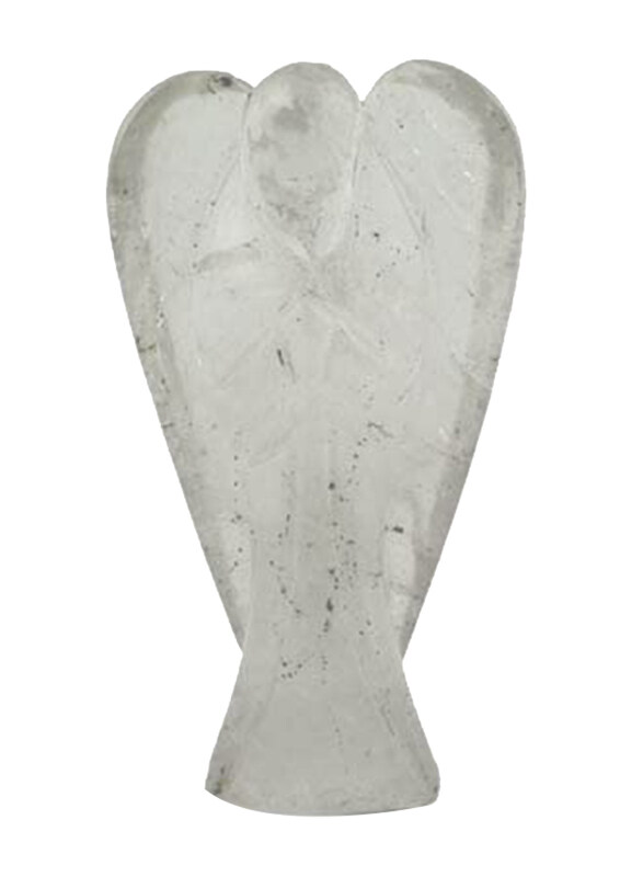 

Generic Crystal Quartz Angel, 4.5-5 Inch, Grey