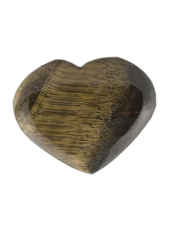 

Yanaah Heart Tiger Eye, 2 Inch, Brown