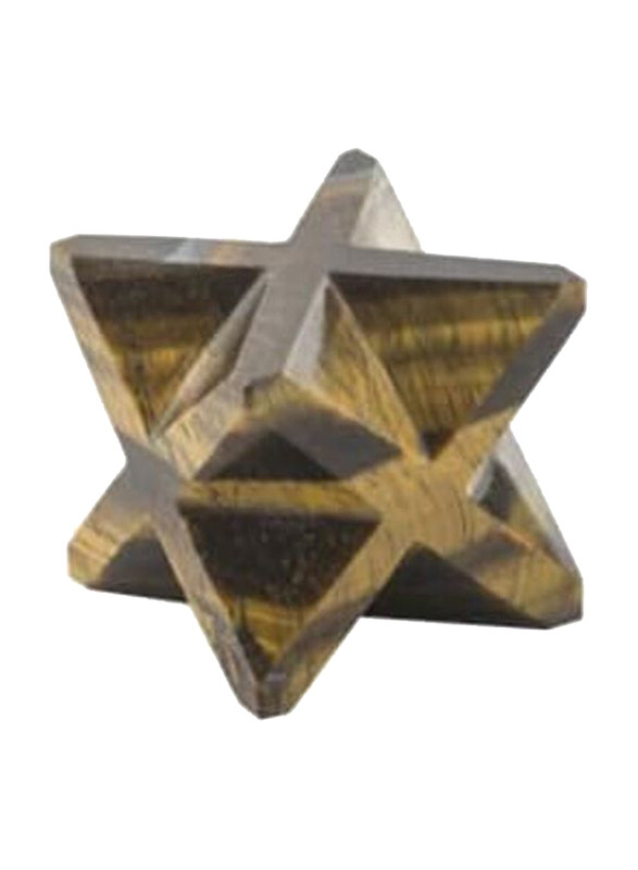 

Generic 4-Corner Merkabah Tiger Eye, 2 Inch, Brown