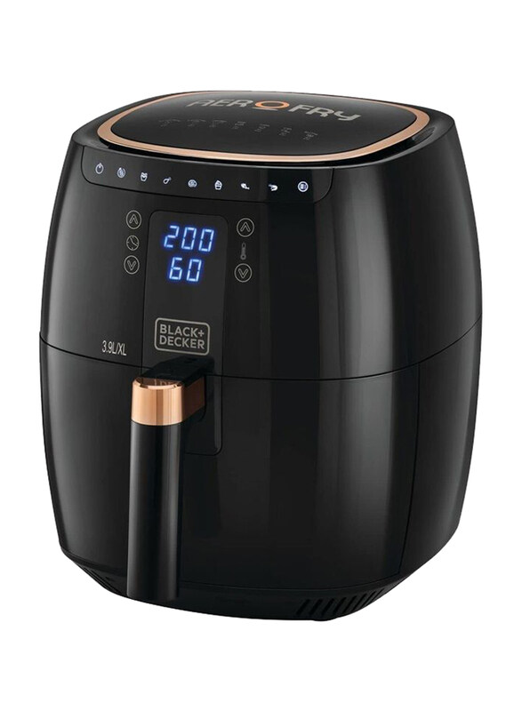 

Black+Decker 7 in 1 Digital Air Fryer, 5.5L, 1500W, AF5539-B5, Black/Gold