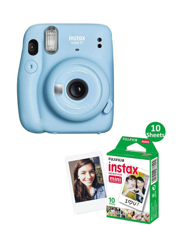 

Fujifilm Instax Mini 11 Instant Film Camera with 10 Films, Sky Blue