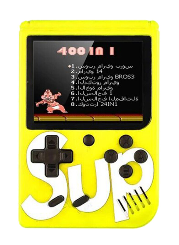 

Sup 400-In-1 Portable Retro Handheld Console, Yellow