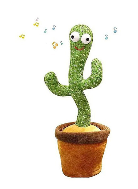 

XiuWoo Cute Dancing Plant Cactus Plush Stuffed Toy, Ages 1+, 32 x 27 x 11.5cm, Multicolour