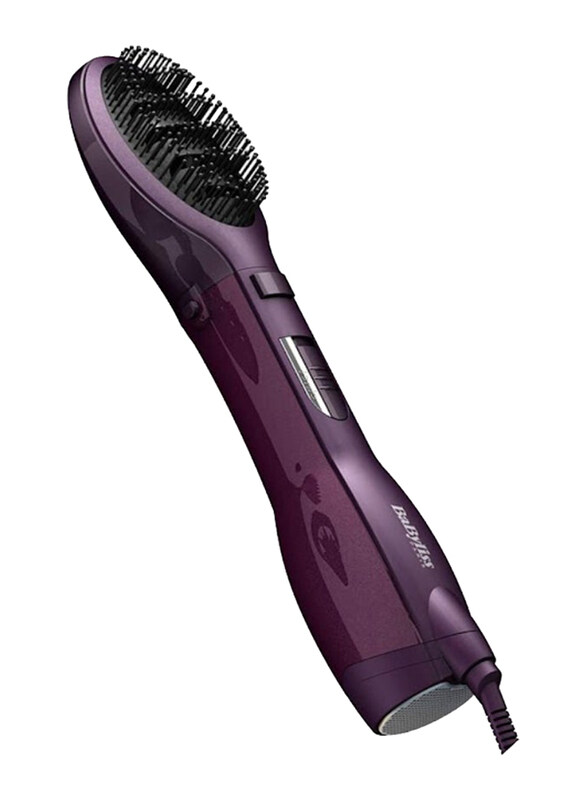 

BaByliss Paddle Pro Air Styler Powerful Styling Unisex Hairbrush, 1000W, AS115PSDE, Purple/Black