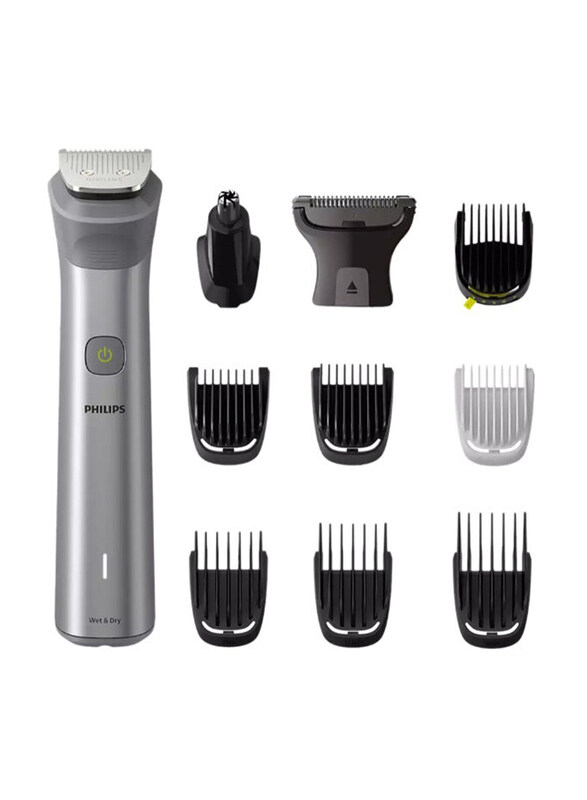 

Philips All-in-One Trimmer, 11-in-1 Face, Hair and Body Grooming Nose and Ear, 120min Cordless, Showerproof, MG5930/15, Grey