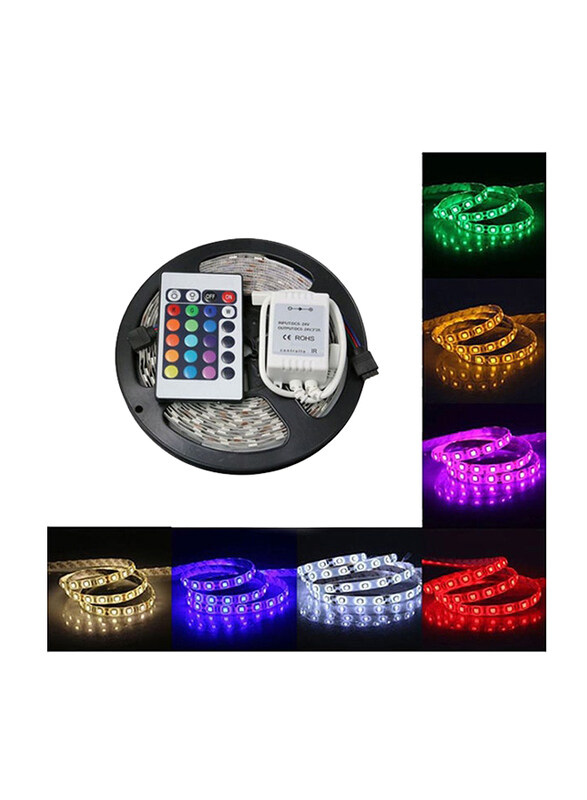

Generic 5 Meter LED Strip Light with Remote, Multicolour