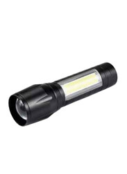 Voberry USB Charge Outdoor Tactical Flashlight Lamp Hand Torch, Black/Yellow