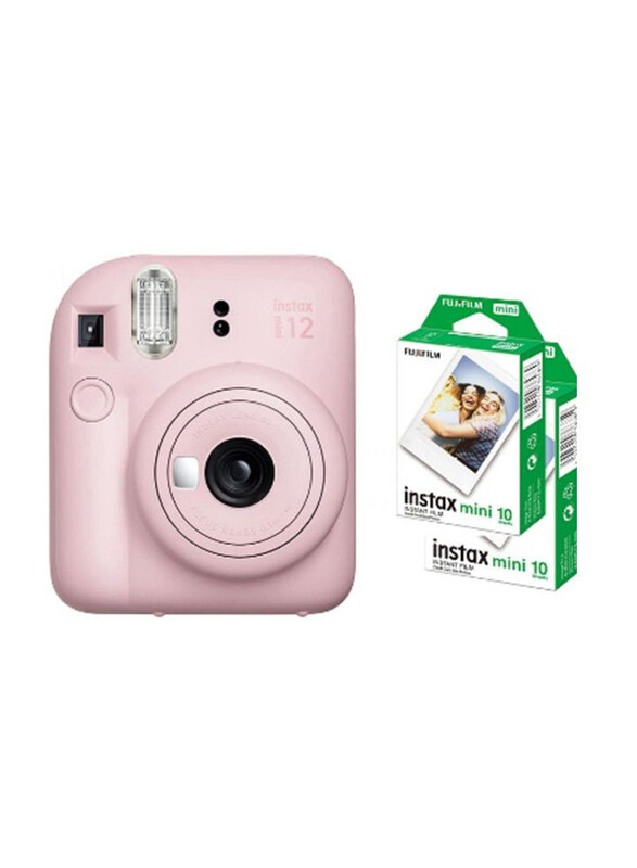

Fujifilm Instax Mini 12 Instant Film Camera with 20 Films, Blossom Pink