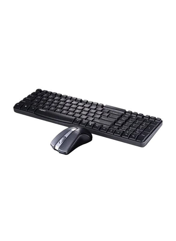 

Rapoo X1800S Wireless English Keyboard & Mouse Set, Black