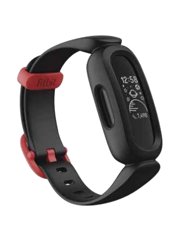 

Fitbit Ace 3 37mm Fitness Tracker, Black/Sport Red