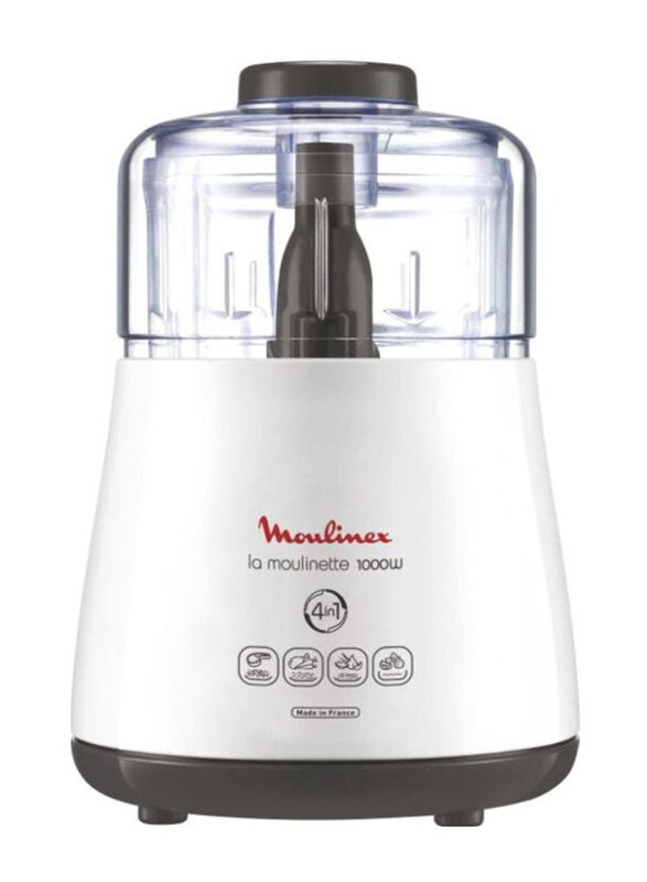

Moulinex 0.3L Chopper, 1000W, DPA144, White/Clear