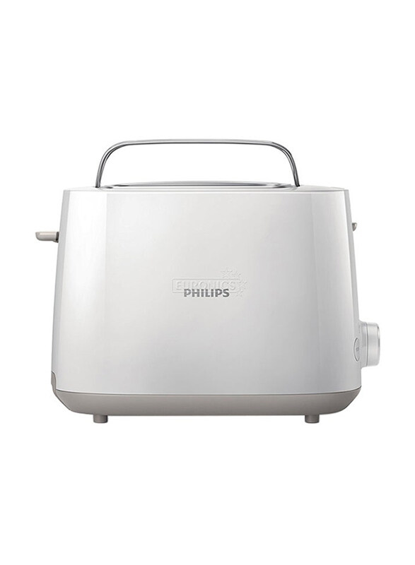 

Philips Toaster Daily Collection Plastic 2 Slots With Bun Warmer 8 Settings, 830W, HD2581/01, White