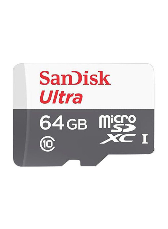 

SanDisk 64GB Ultra MicroSDXC 100MB/s UHS-I Memory Card, Multicolour