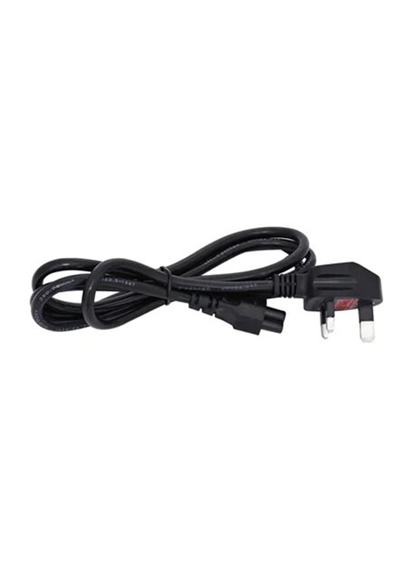 

Generic Laptop Power Cable 3 Pin to Flower with Fuse 1.5m, Black