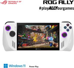 ASUS ROG Ally RC71L-NH019W (White) Gaming Handheld, AMD Ryzen Z1 Processor 16GB 512GB SSD
