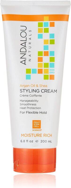 

Andalou Naturals Argan Oil & Shea Moisture Rich Styling Cream, 200ml