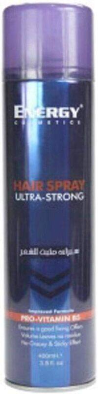 

Energy Cosmetics Ultra Strong Hold Hair Spray, 400ml