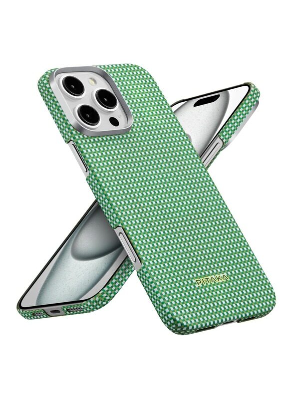 

Pitaka for iPhone 16 Pro Max Case Compatible with MagSafe, Thin & Light iPhone 16 Pro Max Case with a Caseless Feel, 1500D Aramid Fiber Woven Ultra Sl