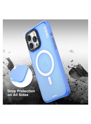 Hidden Sand MagSafe Case For iPhone 15 Pro, Miltary Shockproof Hard Back Cover and Soft Bumper Magnetic Phone Case for iPhone 15 Pro - Blue
