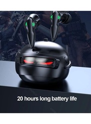 Recci Bluetooth Headset 3D.Helmet Gaming Headset: In-ear Type Ultra-long Battery. Life Standby Non-inductive Delay Esports Music H03 TWS - Black