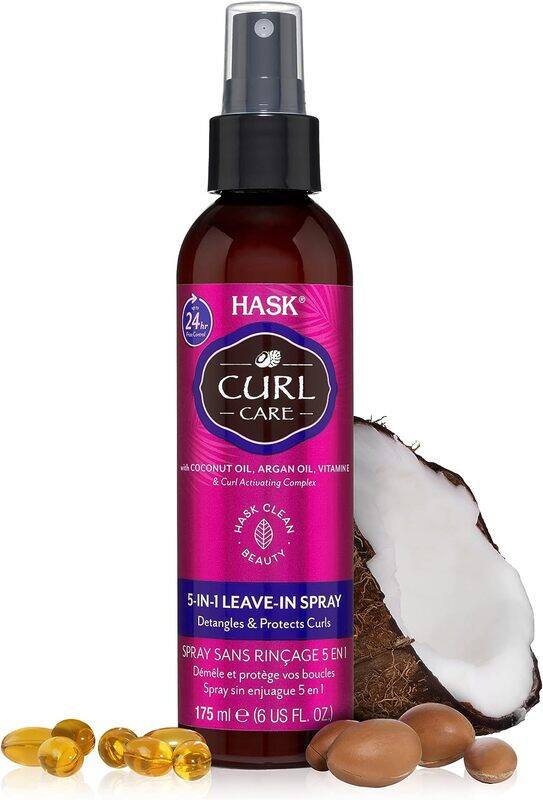 

Hask 5-In-1 Leave-In Spray Curl Care Conditioner, 175ml