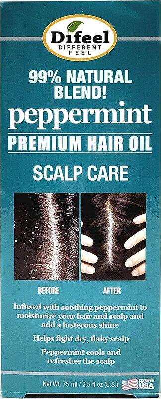 

Difeel Peppermint Scalp Care Hair Oil for All Hair Types, 2.5oz