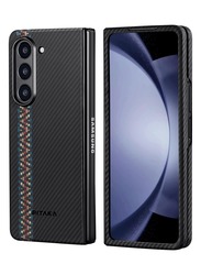 Z Fold 5 Case, Slim & Light Galaxy Z Fold 5 Case with a Case-Less Touch Feeling, 600D Aramid Fiber Made Fusion Weaving Air Case - Rhapsody