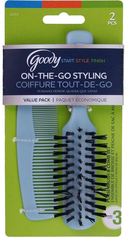 

Goody On-The-Go Styling Brush & Matching Comb Set, 2 Pieces